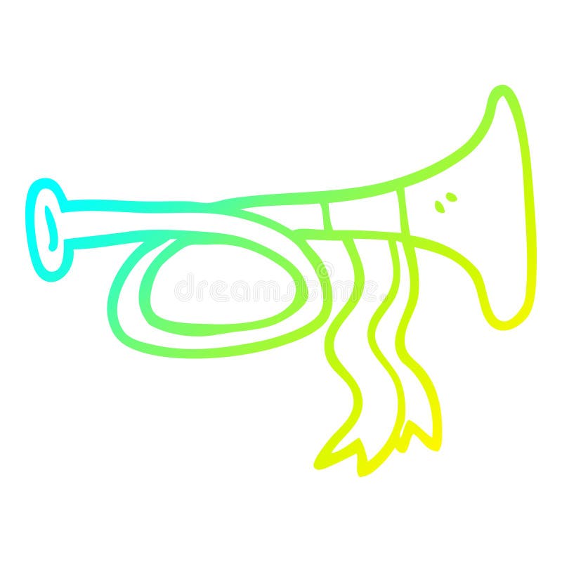 Trumpet Horn Instrument Musical Cartoon Cold Line Gradient Spectrum Doodle  Drawing Simple Art Illustration Hand Drawn Scribble Funny Crazy Stock  Illustrations – 6 Trumpet Horn Instrument Musical Cartoon Cold Line  Gradient Spectrum