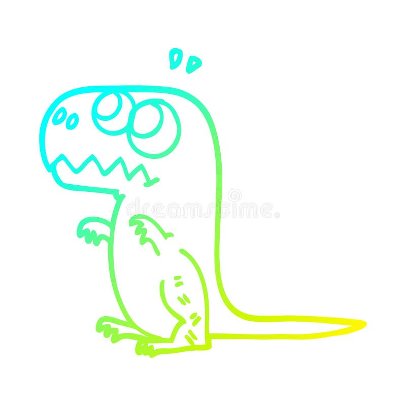 A creative cold gradient line drawing cartoon prehistoric dinosaur. An original creative cold gradient line drawing cartoon prehistoric dinosaur stock illustration A creative cold gradient line drawing cartoon prehistoric dinosaur. An original creative cold gradient line drawing cartoon prehistoric dinosaur stock illustration