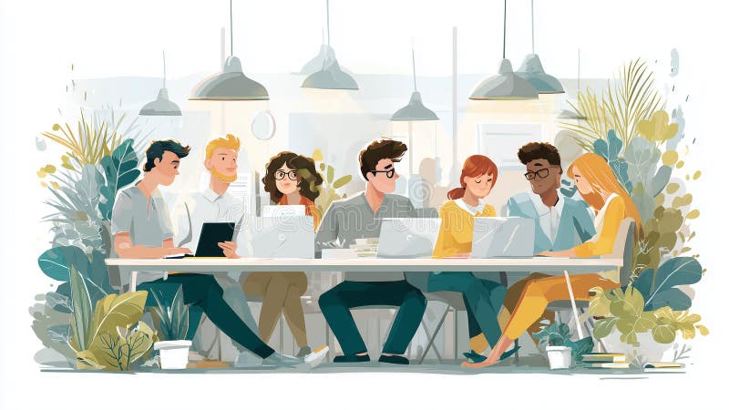 Creative Collaboration vector illustration