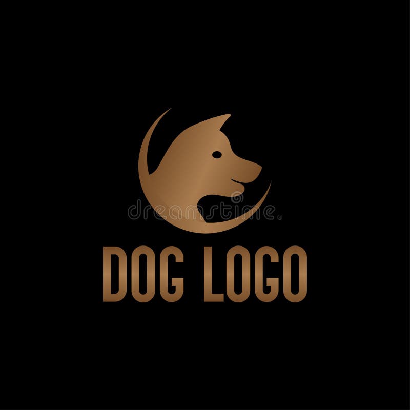 Creative Colorful Dog Logo, Dog Head, Dog Logo Design Stock Vector