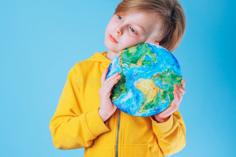 Child Hands Holding Earth Model Clay Rainbow Ecology Concept Top Stock  Photo by ©galiaromaniv88@gmail.com 489952540