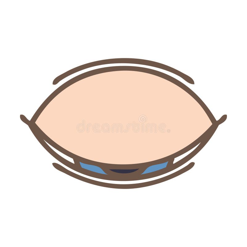 A Creative Cute Cartoon Sleeping Eye Stock Vector Illustration of