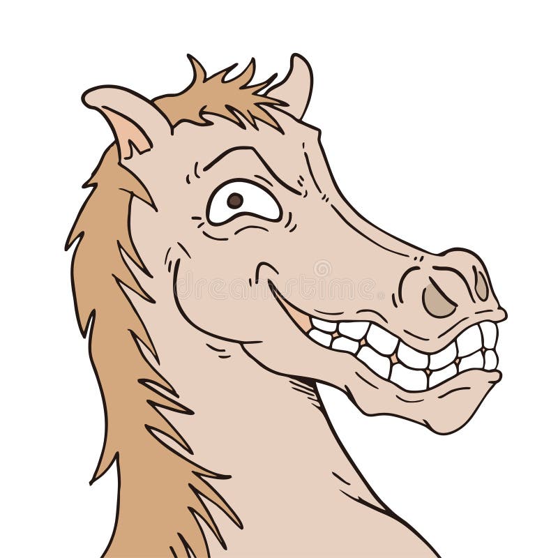 Crazy horse stock illustration. Illustration of running 4690167