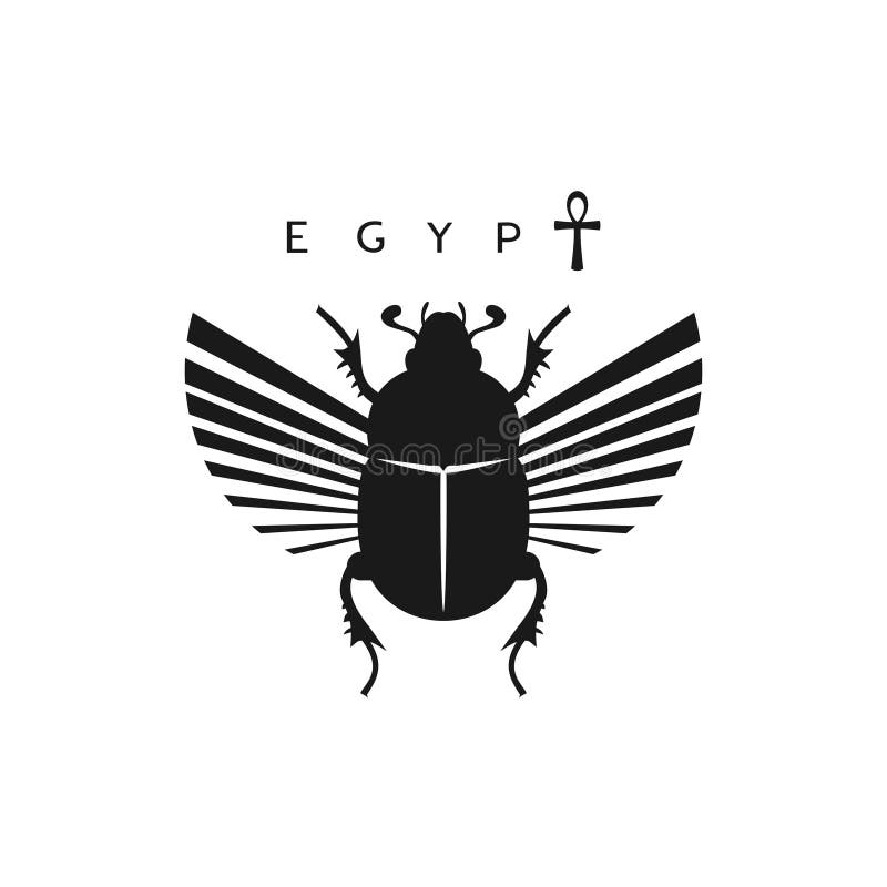Creative Design of Egyptian Scarab Illustration Stock Vector ...