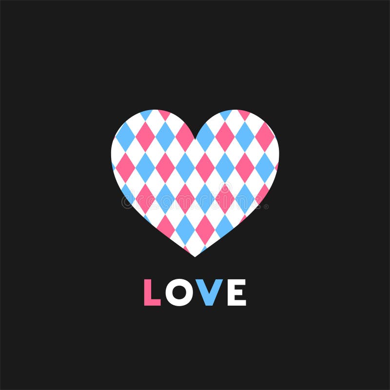 Creative design of heart and love illustration stock illustration