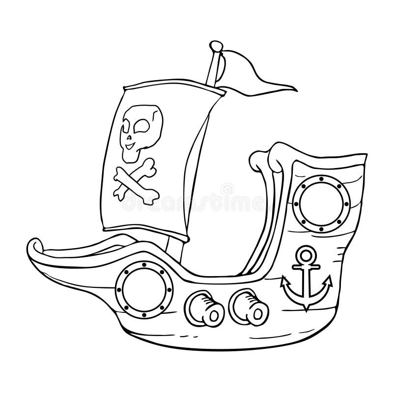 Marine ship illustration vector illustration