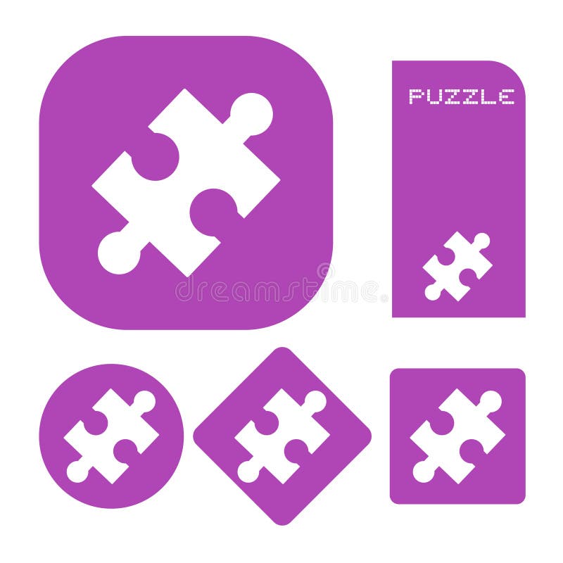 Two Puzzle with Symbols of Home and Golden Dollar Stock Illustration