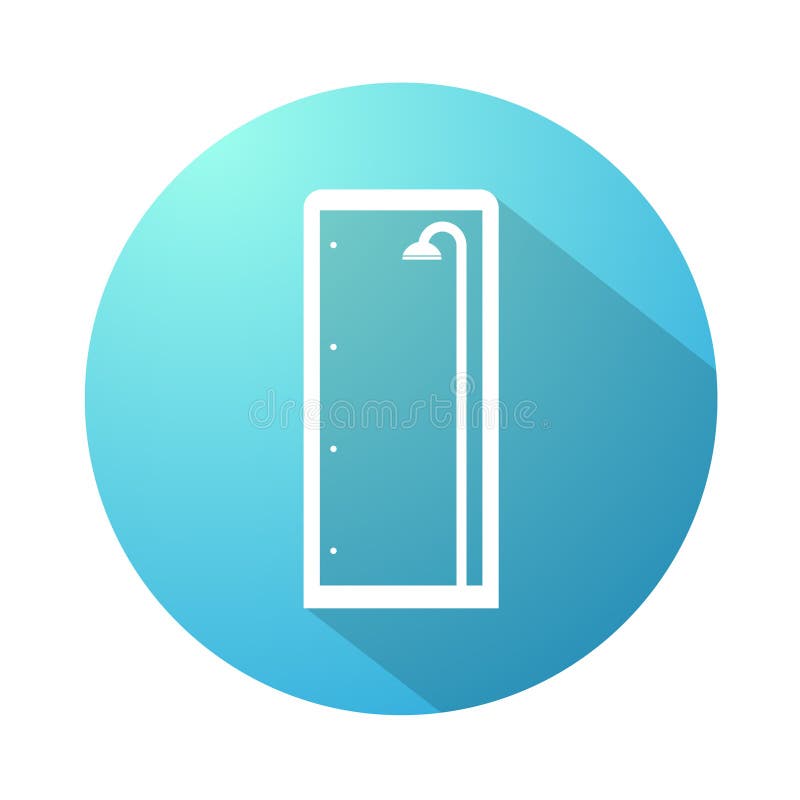 Shower enclosure icon stock vector. Illustration of sanitary 102725585