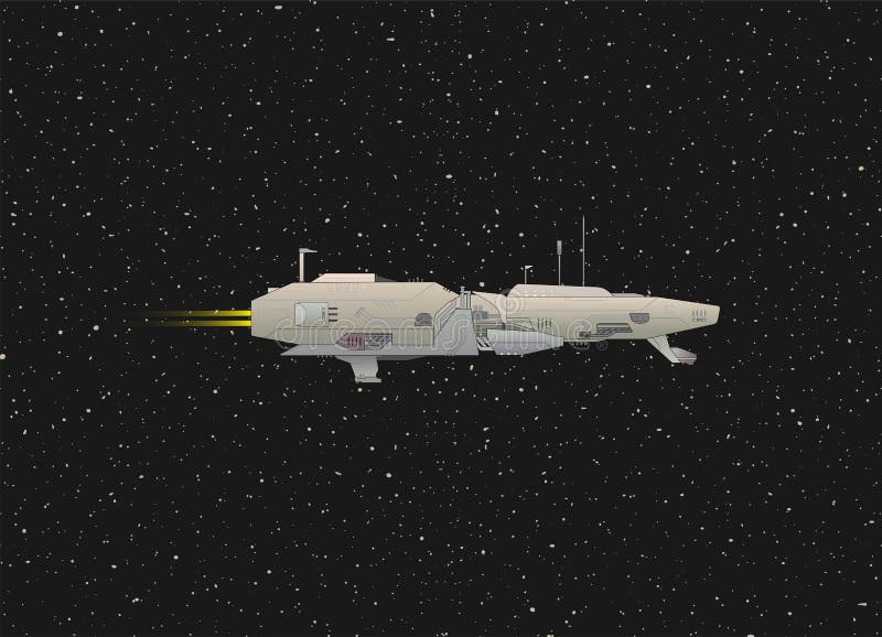 Space ship traveling stock vector. Illustration of spaceship 115968988