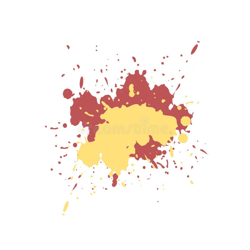 Stains of Ketchup and Mustard Stock Vector Illustration of catsup