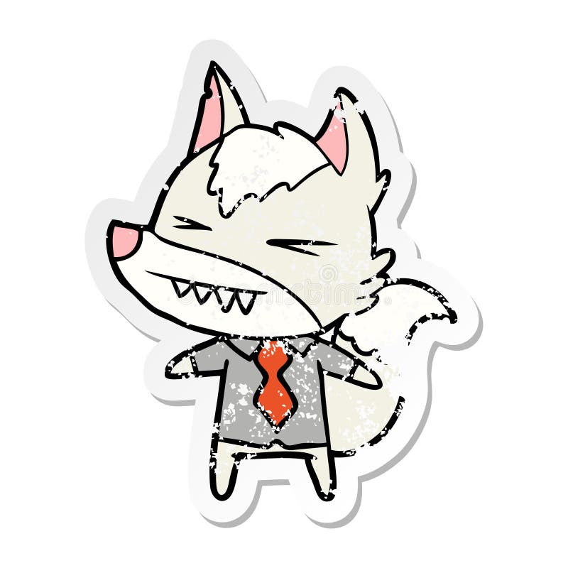 Angry Animals Wolf Snarling Teeth Dog Cute Cartoon Sticker Decal Icon Stick  Drawing Illustration Retro Doodle Freehand Free Hand Drawn Quirky Art  Artwork Funny Character Boss Animals Stock Illustrations – 4 Angry