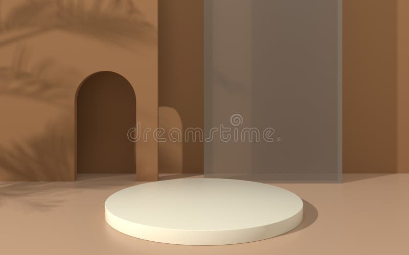 Creative empty stage, product platform, 3d rendering royalty free illustration