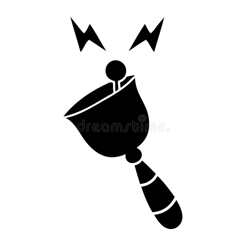 A Creative Flat Symbol Ringing Hand Bell Stock Vector Illustration of
