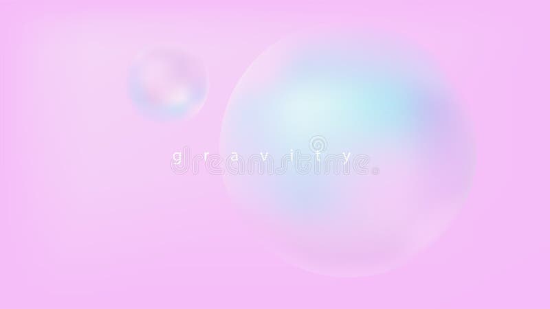Creative fluid shapes composition wallpaper. Minimal bubbles gradient background. EPS 10 stock illustration