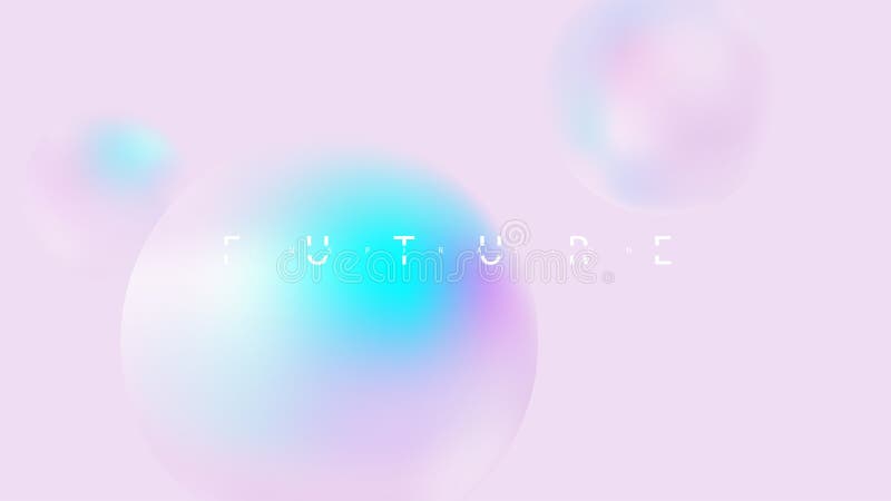 Creative fluid shapes composition wallpaper. Minimal bubbles gradient background. EPS 10 vector illustration