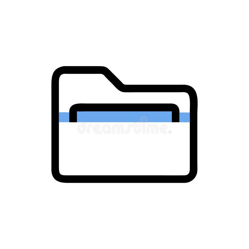 Creative Folder Illustration Icon stock illustration