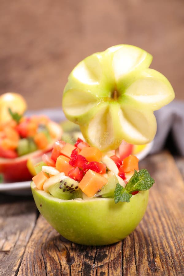 Creative fruit salad stock photo. Image of close, food 71937334