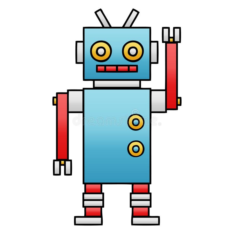 A Creative Gradient Shaded Cartoon Dancing Robot Stock Vector - Illustration of dance, freehand: 150952169 A Creative Gradient Shaded Cartoon Dancing Robot Stock Vector - Illustration of dance, freehand: 150952169