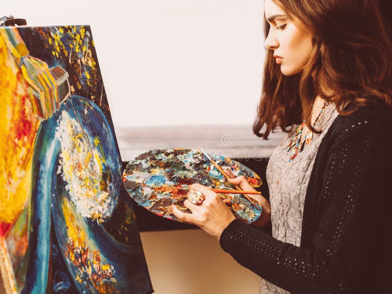 Creative Hobby Contemporary Art Course Painting Stock Photo Image of Creative Hobby Contemporary Art Course Painting Stock Photo Image of