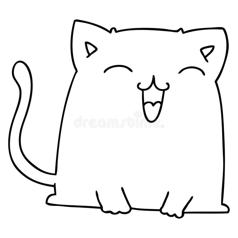 Cat Kitten Animal Pet Cute Cartoon Character Doodle Drawing Illustration Art  Artwork Funny Crazy Quirky Line Retro Stock Illustrations – 6 Cat Kitten  Animal Pet Cute Cartoon Character Doodle Drawing Illustration Art