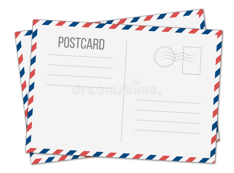 Airmail Postcard Template