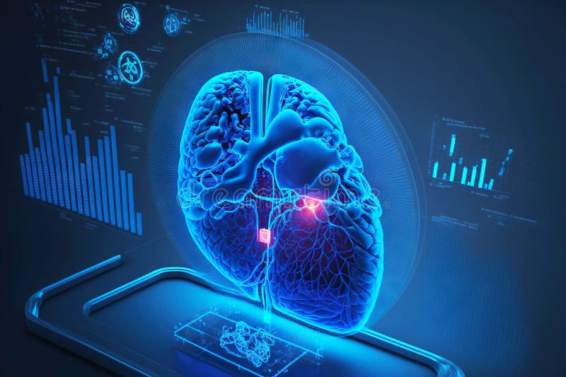Creative image of working heart to demonstrate idea of business concept royalty free illustration