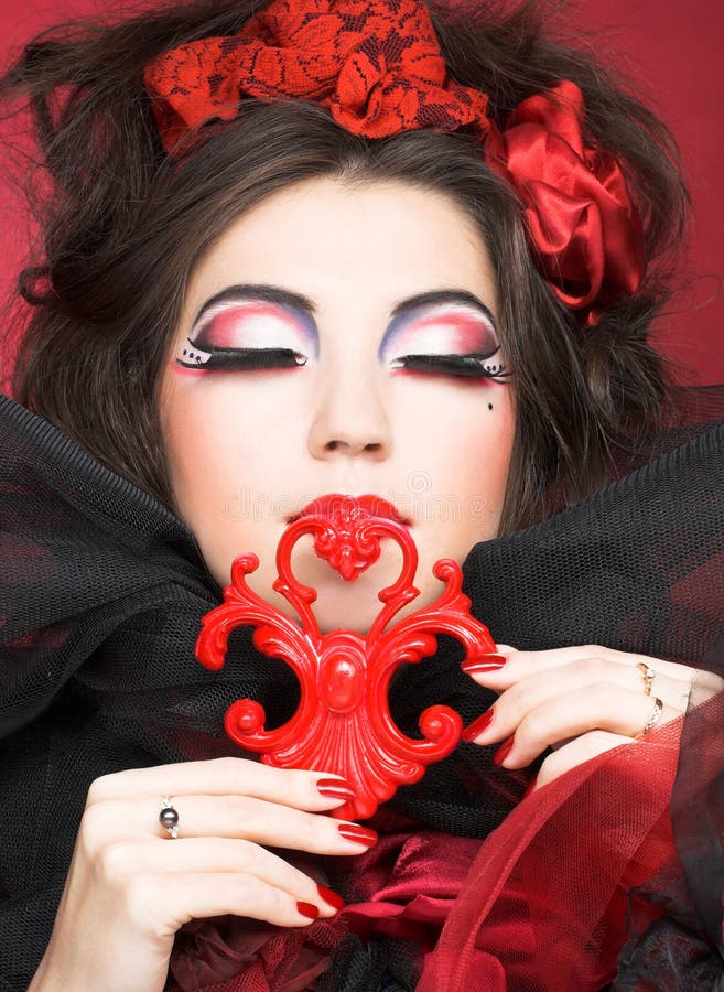 Creative Lady Stock Photo Image Of Creative Makeup Creative Lady Stock Photo Image Of Creative Makeup