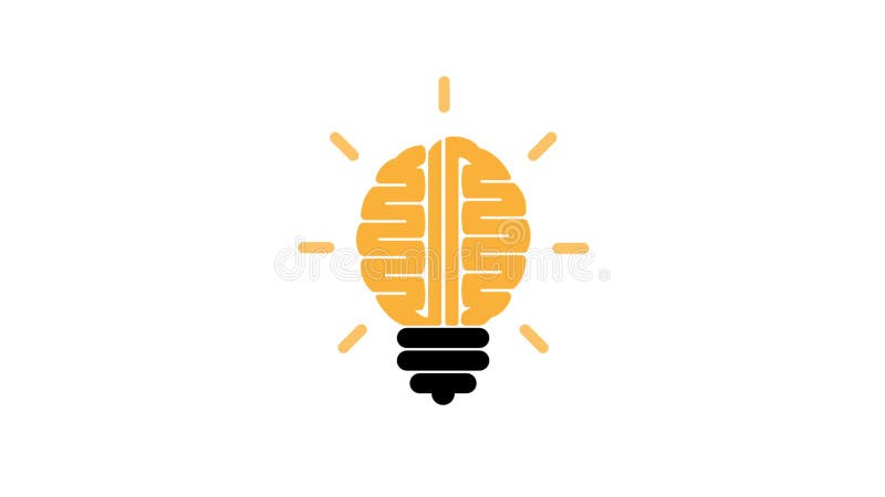 Creative left brain and right brain idea concept with light bulb symbol.Business,education or innovation concept