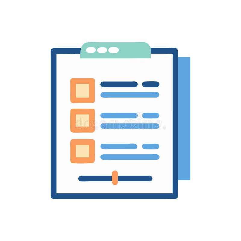 Creative Lesson Planning Graphic stock illustration