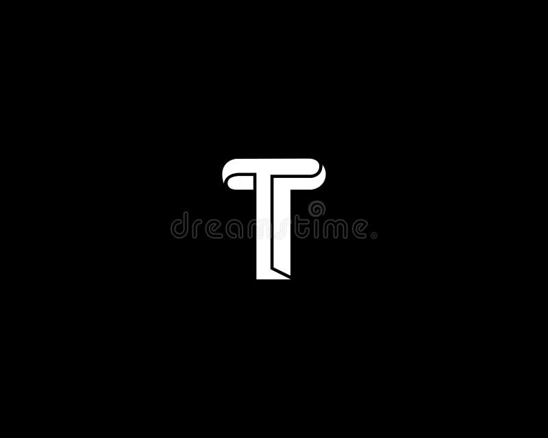 Creative Letter T or TT Initial Logo royalty free illustration