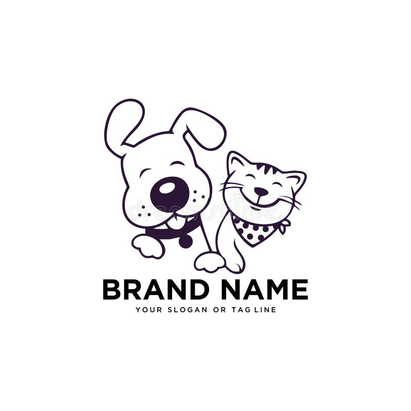 Logo Design Dog and Cat Vector Template Stock Vector - Illustration of cartoon, black: 164038594 Logo Design Dog and Cat Vector Template Stock Vector - Illustration of cartoon, black: 164038594