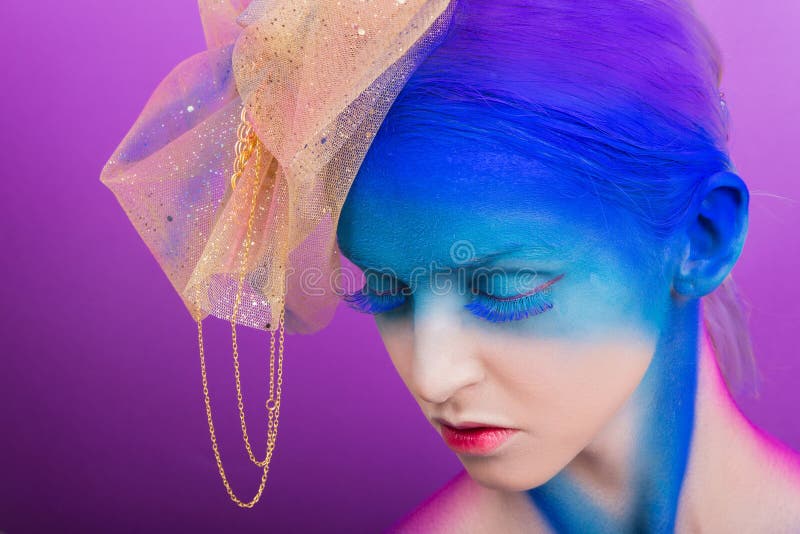 The creative makeup royalty free stock photos The creative makeup royalty free stock photos