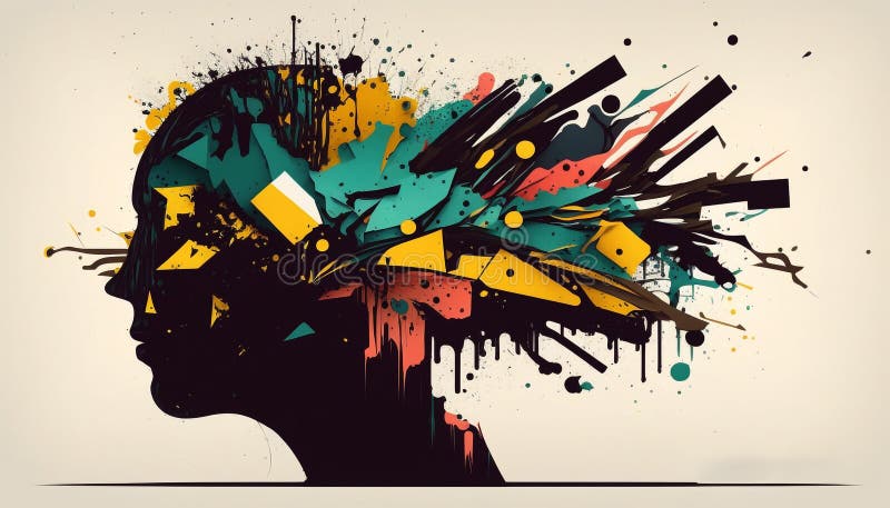 Creative mind illustration stock illustration. Illustration of painters ...