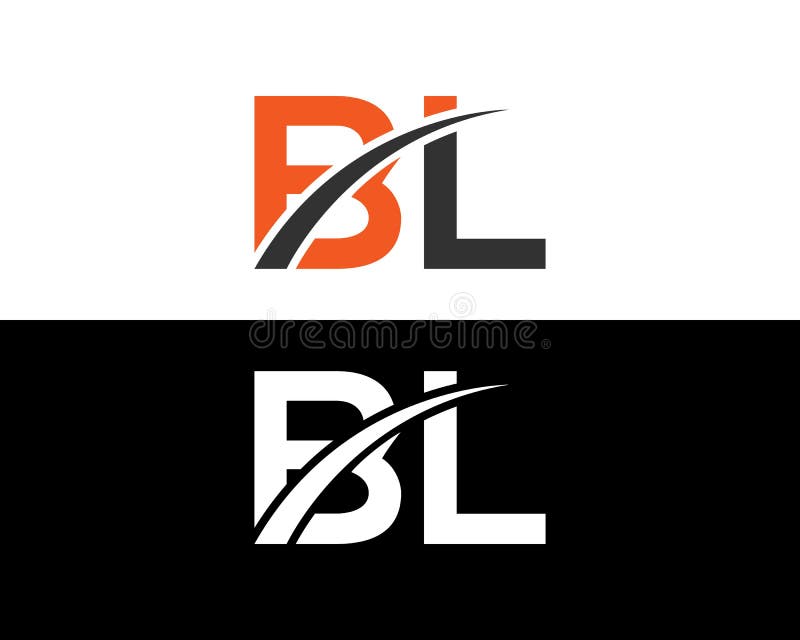 Creative Modern BL Letter Logo vector illustration