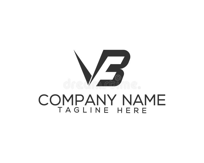 Creative and Modern Vbf, Vfb Letter Logo Design. Stock Vector