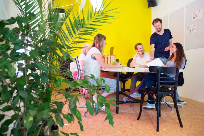 Creative office with plants royalty free stock image Creative office with plants royalty free stock image