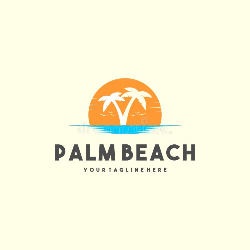 Creative Palm Resort Logodesign for Tropical Village Brand Identity ...