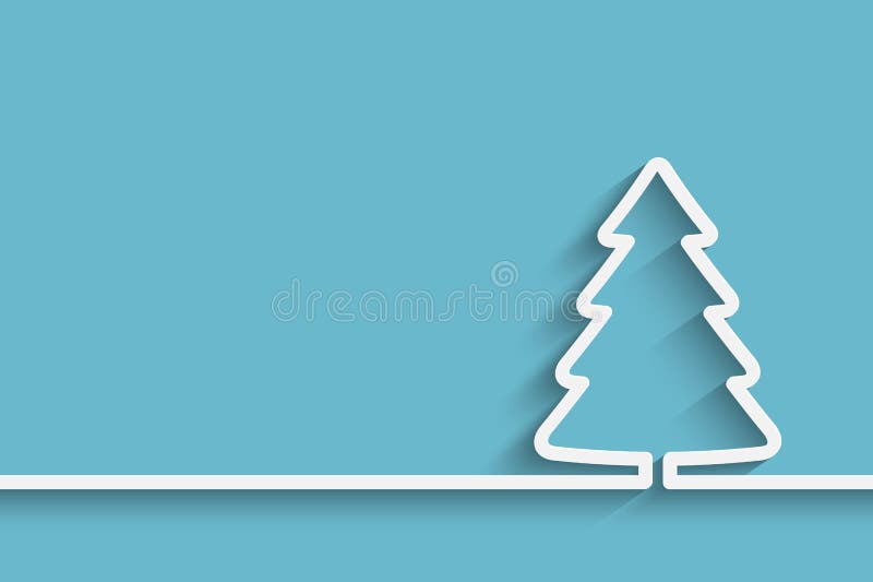 Creative paper Christmas tree