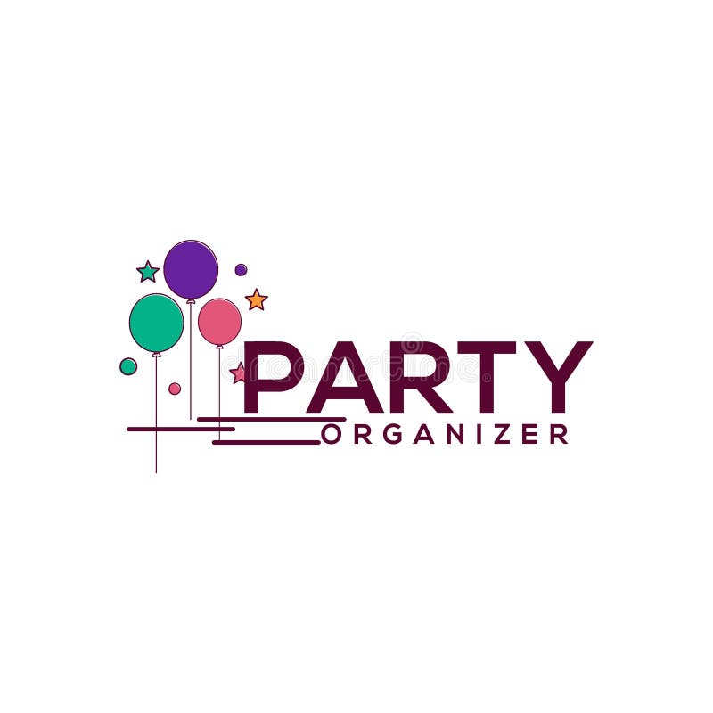 Creative Party Logo Design Vector Art Logo Stock Illustration ...