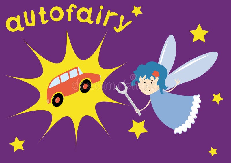 Creative picture for auto design royalty free illustration