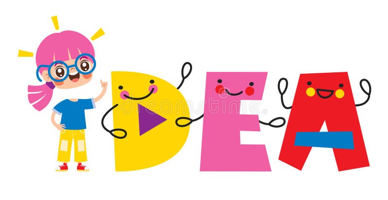 Creative And Positive Thinking Illustration royalty free illustration