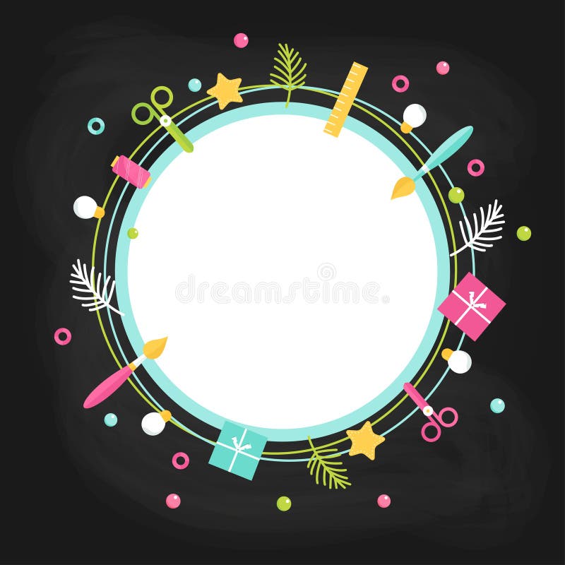 Creative Poster Template for Art, Craft, Handmade Class, Workshop or