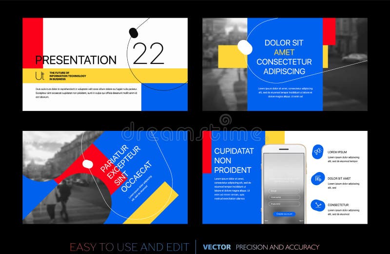 Creative Presentation Templates With Editable Design Elements And