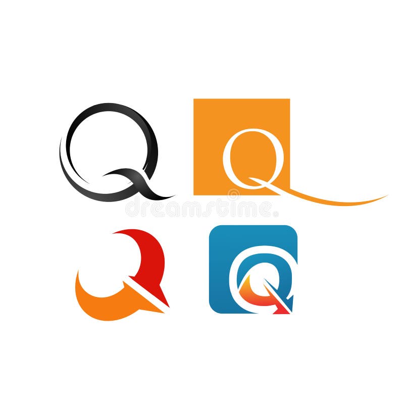 Creative Q Letter Logo Design Vector Graphic Concept Stock Vector ...