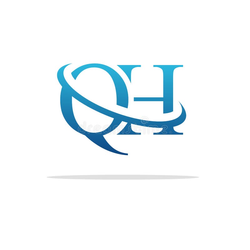 Creative QH Logo Icon Design Stock Vector - Illustration of text ...