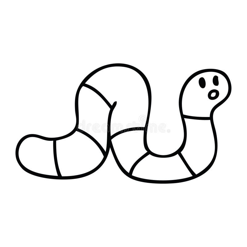 Worm Cartoon Drawing