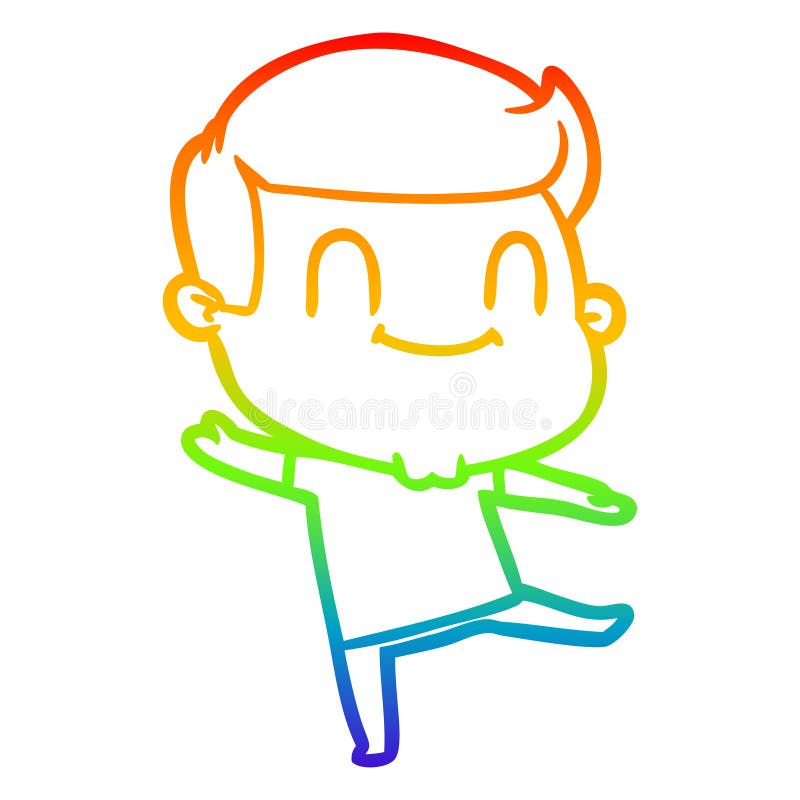 Man Male Boy Happy Cheerful People Person Cartoon Rainbow Line Gradient  Spectrum Drawing Illustration Retro Doodle Freehand Free Hand Drawn Quirky  Art Artwork Funny Character Stock Illustrations – 25 Man Male Boy