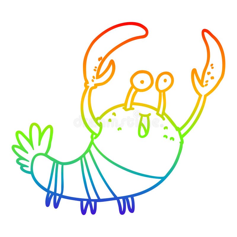 Lobster Animals Cute Cartoon Rainbow Line Gradient Spectrum Drawing  Illustration Retro Doodle Freehand Free Hand Drawn Quirky Art Artwork Funny  Character Sea Creature Stock Illustrations – 3 Lobster Animals Cute Cartoon  Rainbow