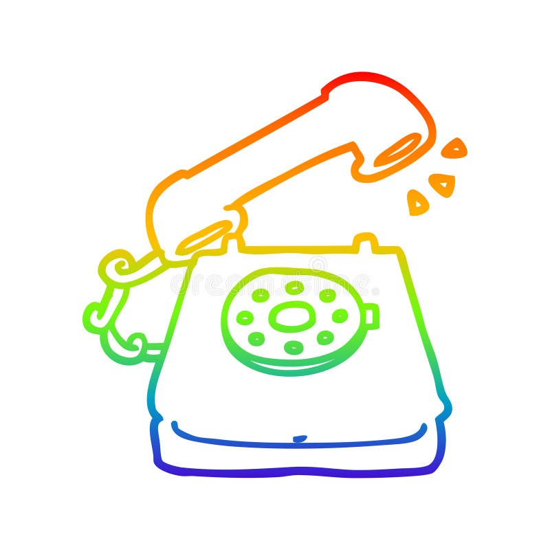 Vector Sketch Illustration - Old Rotary Phone Stock Vector | Royalty-Free |  FreeImages