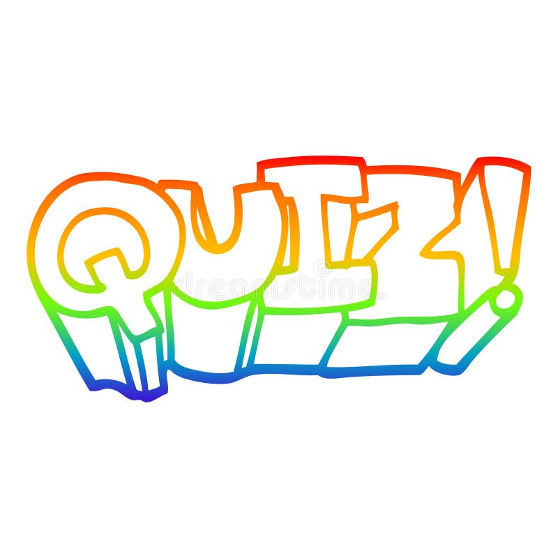 Word Quiz Cartoon Rainbow Line Gradient Spectrum Character Doodle Drawing  Hand Drawn Freehand Free Clipart Clip Art Traditional Retro Silly Simple  Cheerful Stock Illustrations – 3 Word Quiz Cartoon Rainbow Line Gradient